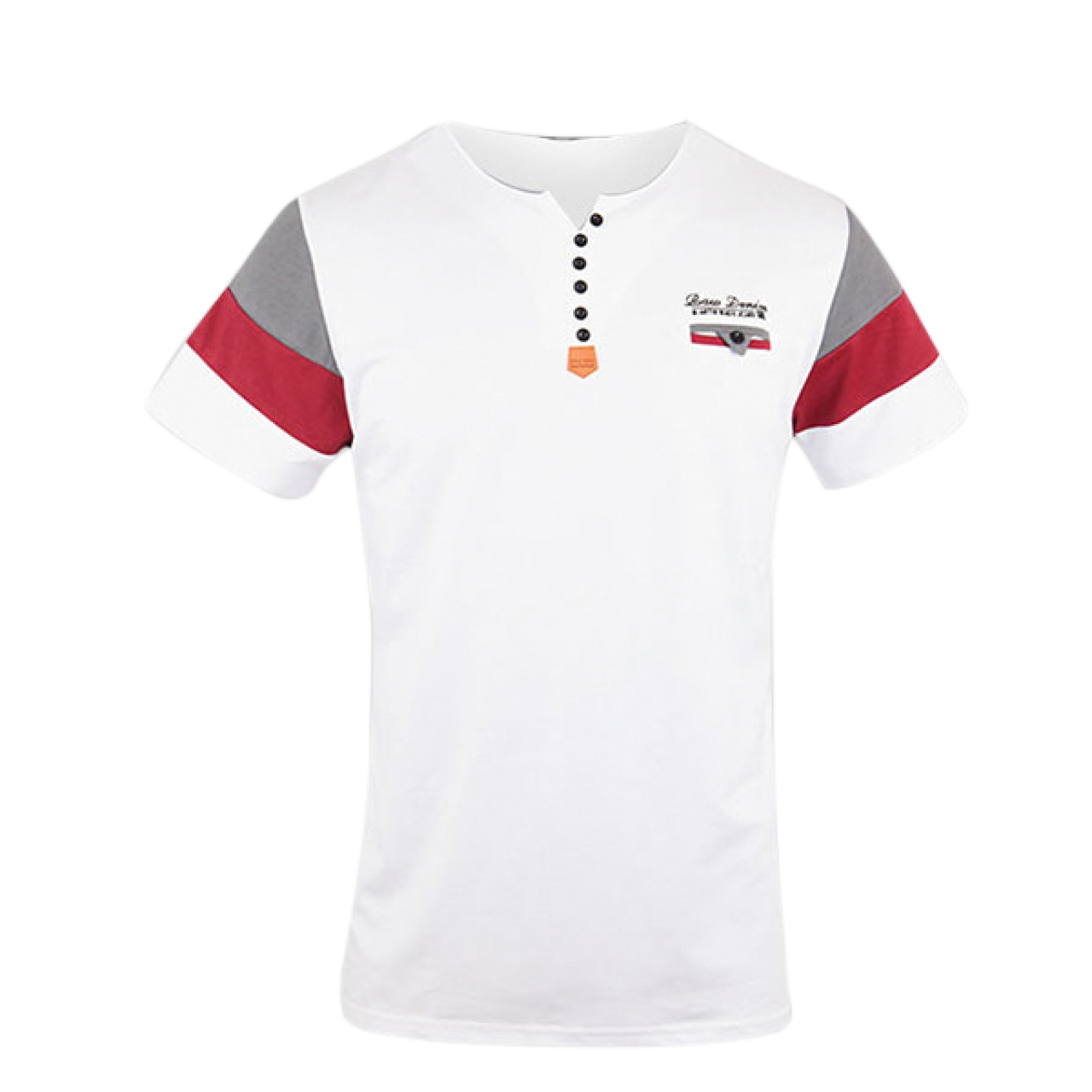 Red polo v neck new arrivals
